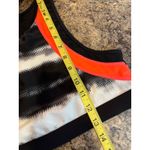 Athleta  Black Gray Orange Racerback Sports Bra‎ Small Photo 5