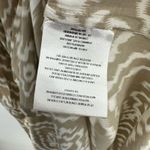 Anthropologie Size 0 Sleeveless Lace Embroidered Maxi Dress Tan & White Pattern Photo 8