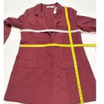 Just Fab For All Women's Work Office Lapel Blazer Burgundy Red Size XL Photo 3