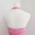Y2K No Boundaries Pink Halter Top Beaded Rhinestone Front Detail Tank S Photo 6