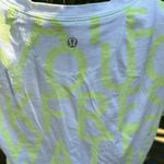 Lululemon Shirt Women yellow/green Graphic Logo Scoop Neck Short Sleeve Stretch Photo 3