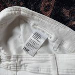 Paige Nellie Crisp White Cropped High Rise Jeans clean front Culotte Pants Photo 6