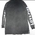 PINK - Victoria's Secret PINK - Victoria Secret Gray Long Sleeve Oversized Shirt Photo 1