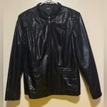 Elementz Elements Black Faux Snake Skin Jacket Photo 0
