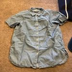 Madewell  blue denim top xs Photo 3