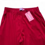 Edikted  Jayla Slouchy Pants Burgundy XS w pockets cotton Photo 2