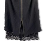 Madison Marcus  Black Sleeveless Silk Lace Trim S Photo 2