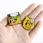 Brand new, Funny cartoon dog pin brooch Brown Photo 2
