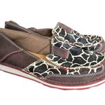 Ariat Cruiser Slip On Shoes Cow Animal Print Brown Womens 7 Western Southwestern Photo 0