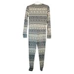 PINK - Victoria's Secret  XS Pajama Jumpsuit One Piece Sleepwear Peace Sign Thermal Photo 1