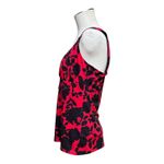 Ann Taylor  Sleeveless Scoop Neck Top Red Black Large Photo 2