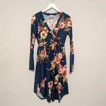 Sweet Lovely By Jen Floral Wrap Dress with Long Sleeves Pink Size M Photo 4