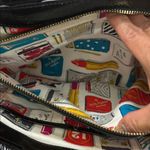 Kate Spade Corduroy Tote Bag Black Multicolor interior Photo 6