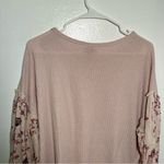 Knox Rose  Thermal Long Sleeve Top Light Pink Floral Photo 8
