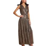 Bishop and Young Gold Lala Party Dress, Size Large, New with Tag MSRP $170 Photo 1