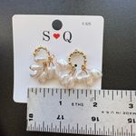 Romantic Vintage style Pearl Cluster Earrings 925 Silver – Wedding Elegance new‎ Gold Photo 3