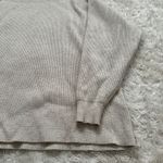 Free People  XS Oatmeal Heather Sweater Turtleneck Oversized Knit Long Sleeve Photo 8