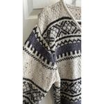 St. John St Johns Bay Womens 2X Fair Isle Snowflake V Neck Sweater Tan Grey Black VTG 80s Photo 4