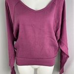 Free People  Santa Clara Oversized Thermal Top in Mulberry Photo 0