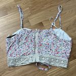 Urban Outfitters NWT LF floral crochet trim crop top Photo 7