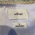 Aritzia Wilfred Mademoiselle Dress Ice Lavender Satin Wrap S Purple Photo 8