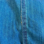 Levi's Red" Blue Denim Knee Length Back Slit Skirt Womens Photo 6