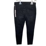 Hudson Jeans Natalie Cora Mid-Rise Super Skinny Ankle Jeans in black size 26 Photo 65