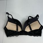 Victoria's Secret  34C Biofit Push up Bra Black Lace Sparkly Embellished Bling Photo 4