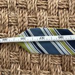 Old Navy  Silk Striped Tie Belt Womens Adjustable S Blue & Green Photo 4