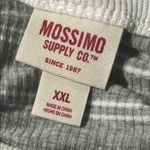 Mossimo Supply Co . Gray White Skater Stretchy Striped Dress XXL Photo 4