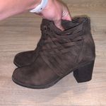 Me Too  Oliver brown strappy faux leather ankle boots Photo 2