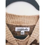Magnolia Boutique Floral Daisy Chunky Sweater M/L Brown Indie Cozy Cottagecore Size M Photo 3