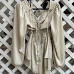 Princess Polly Satin Cut Out Romper Photo 1