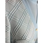 Butte Knit cardigan sweater set textured geometric mock neck 1950s Blue Photo 9