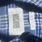 Frank & Eileen  Grayson The Hero Button Down Shirt Plaid Blue Size 1 Small Photo 6