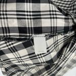 A'Nue Ligne Black‎ White Silk Gingham Layered Double Collared Shirt Size M Black Size M Photo 7