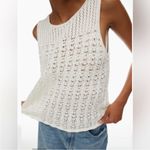 Wilfred Aritzia Philippa Top Size Small Light Birch Pointelle-knit tank top Photo 3