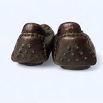 Johnston & Murphy  Metallic Slip On Moccasins in Brown Size 10N Designer Photo 3