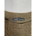 ZARA  Olive Green Textured Crinkle Knit Long-Sleeve Top Side Slit Hem Size M Photo 4