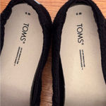 Toms  Black Crochet Slip-On Shoes Loafers Women’s Size 9 Photo 7