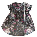 Torrid Top Women’s 2X Dark Floral Boho Whimsigoth Fairycore Grunge Blouse Plus Photo 7