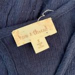 Hem & Thread  Top Small Blue Ruffle Sleeve Textured Boho Lightweight Blouse Photo 4