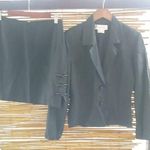 Vera Cristina S 28 Silk Lined Black Skirt Suit Funeral Photo 0