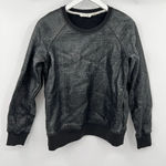 Theory 38 Incline B Downforce Black Long Sleeve Wool Shirt Sweater Size Medium Photo 1