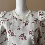 KISS THE STARS | Floral Puff Sleeve Top Sz XL Pink Photo 2
