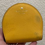 Kate Spade Jackson Half Moon Yelow Mustard Leather Coin Purse Wallet Photo 9