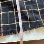 Gimmicks by BKE  plaid embellished long jacket Blazer Navy Women’s size S Photo 9