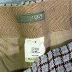 J.Crew EUC Plaid Wool Blend Crop Trousers Women's 8 Brown Tan Blue Business Photo 7