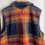 Free People Wrapped Up Blanket Vest Navy And Gold Photo 9