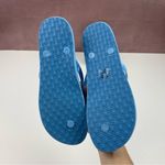 Sam Edelman  Blue Gold Thong Sandals Casual Women Size 8M Summer Photo 3